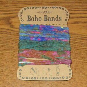 Natural Life's Boho Bands Hair Ties, Set of 3 - Brand New! B3